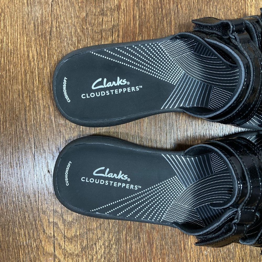 Clarks Cloudsteppers Breeze Piper Slide Sandal Women’s Various Sizes Black - Picture 7 of 11